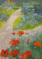 Poppies   12x9   Oil on Canvas   2010