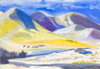 Mountain View III   7x10   Gouache on Paper   2014
